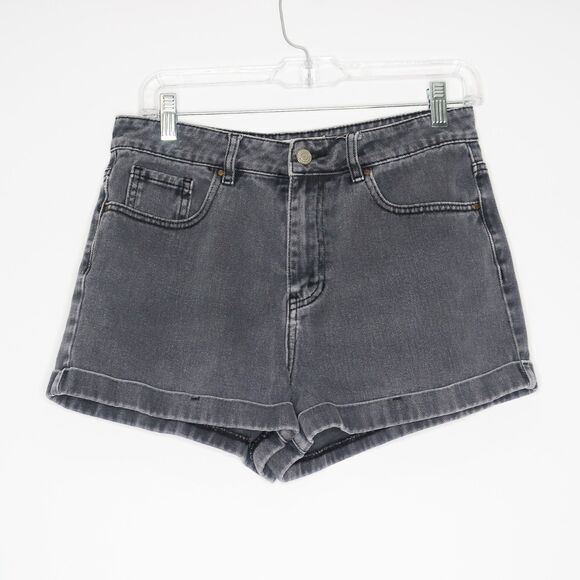 PacSun Womens Denim‎ Mom Shorts Size 28 Gray Washed Jean - Picture 1 of 7